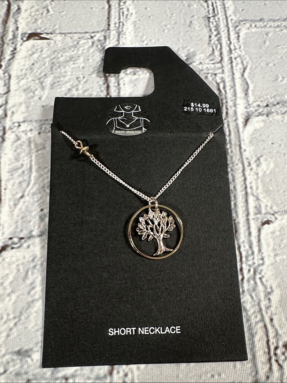 Silver Tree of Life Pendant Necklace 18” two tone gold silver tone NEW